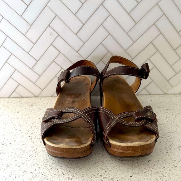 MAKE OFFER Dansko Sara Quarter Strap Sandals Waxy Java Size 7US/37EU - Picture 3 of 14